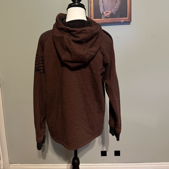 Under Armour threadborne maroon hoodie - Picture 3 of 8